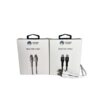 Silicone Cable - Kit 100 Tipo-C / Tipo-C, Branco