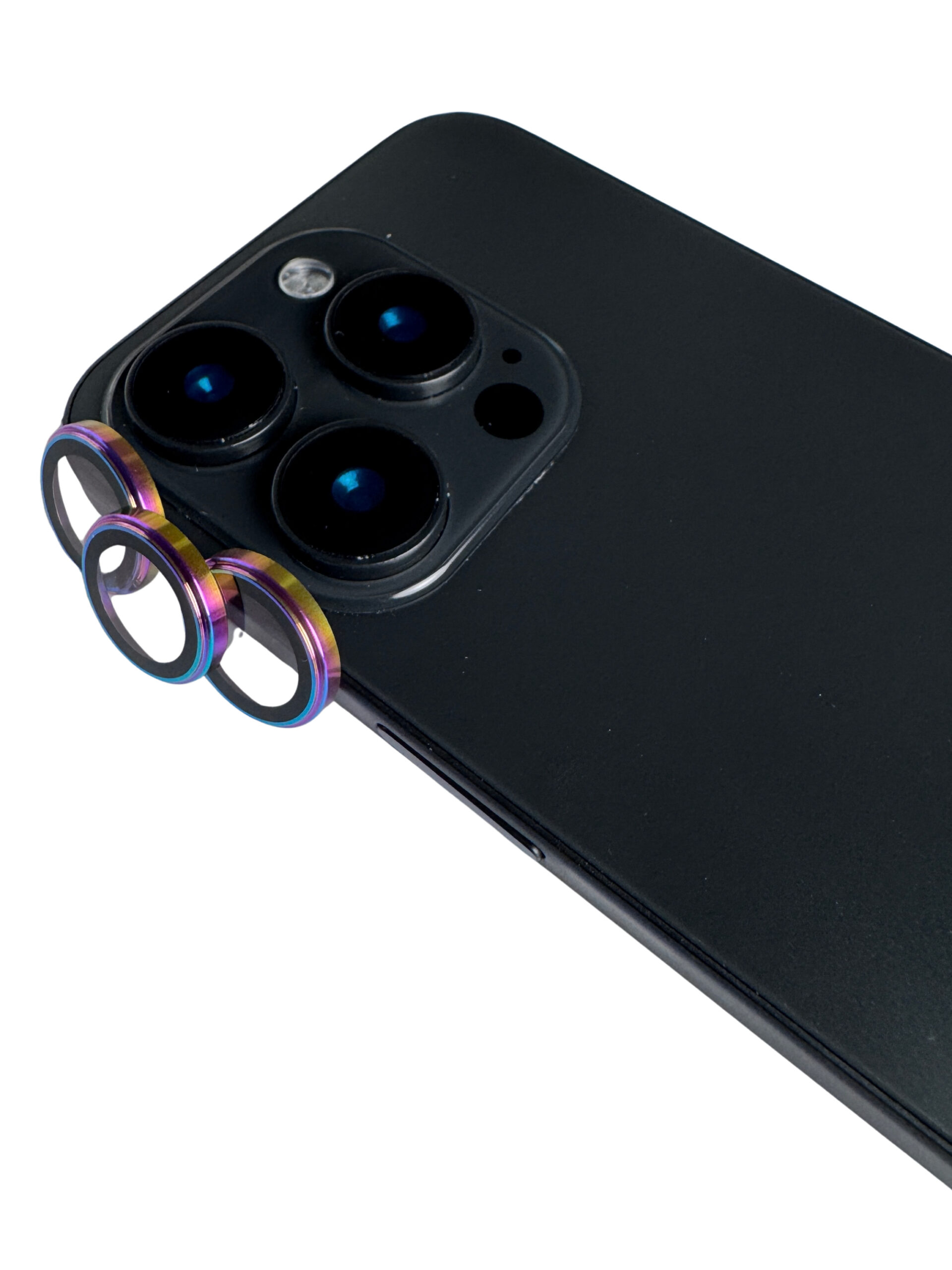 Lens ultra shield rainbow-black - 2 Lens ultra Shield iPhone 15 Pro/15 Pro Max - Imagem 1
